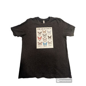 Unisex The Eras Tour Butterfly T-Shirt - Charcoal